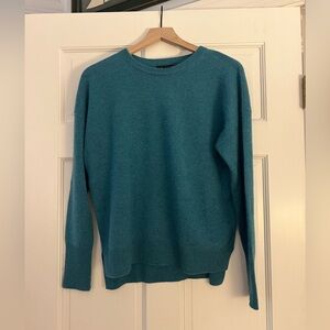 Tahari Blue Tunic Cashmere Sweater